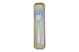 [EZ351] FEED - Wheat Straw Cutlery Set (Blue)