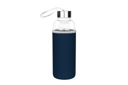 [M49] LIKEME - Glass Bottle w/ Neoprene Pouch (Blue)