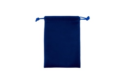 [B60] GOODY - Drawstring Soft Velvet Pouch (Blue)