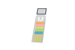[S98] Bookmark with Sticky Notes &amp; Ruler (White)